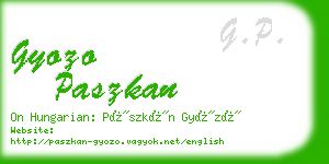 gyozo paszkan business card